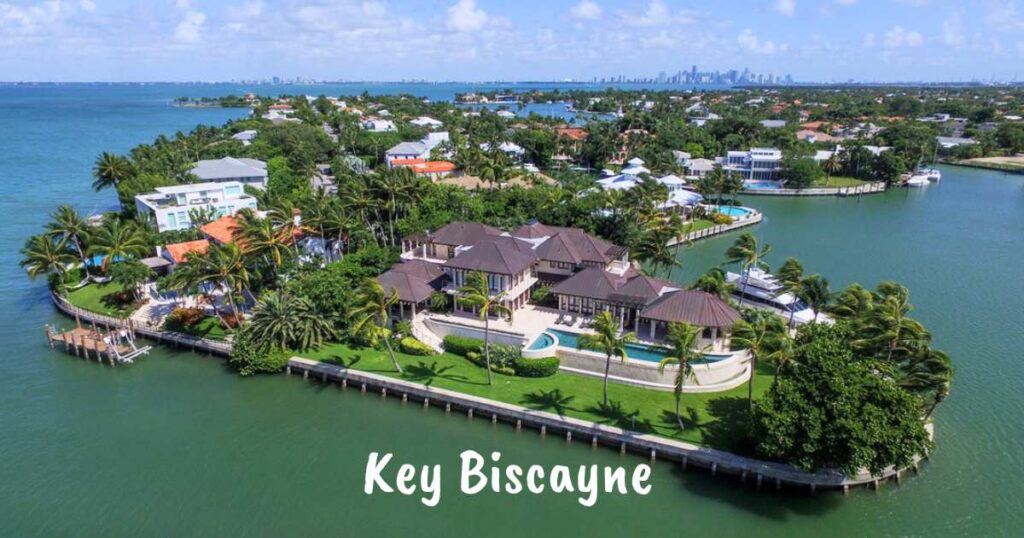 An evocative image capturing the spirit of independence, framed by the luxurious landscape of Key Biscayne, Florida's richest city.