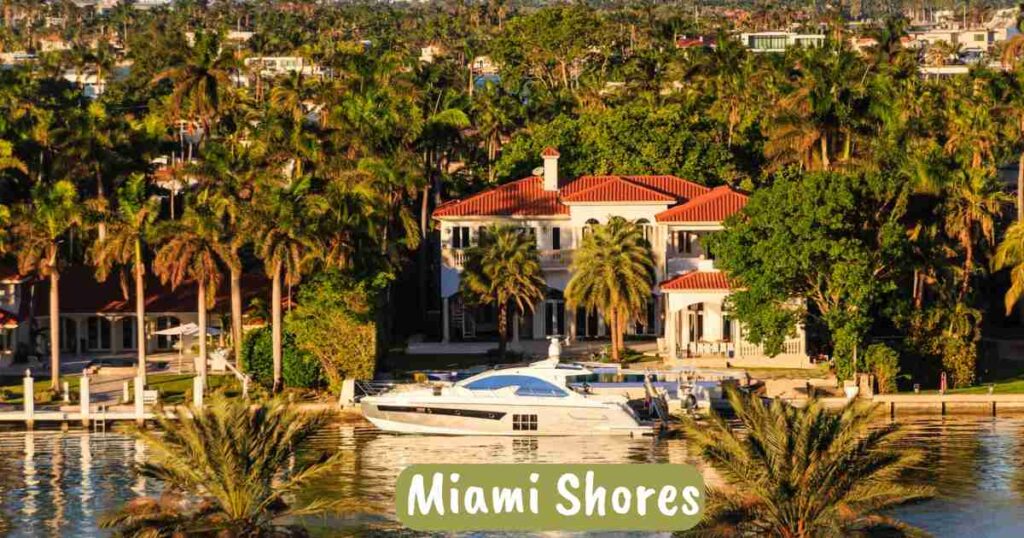 A vibrant depiction of independence, showcasing Miami Shores, the richest city of Florida, with its lush landscapes and dynamic culture.